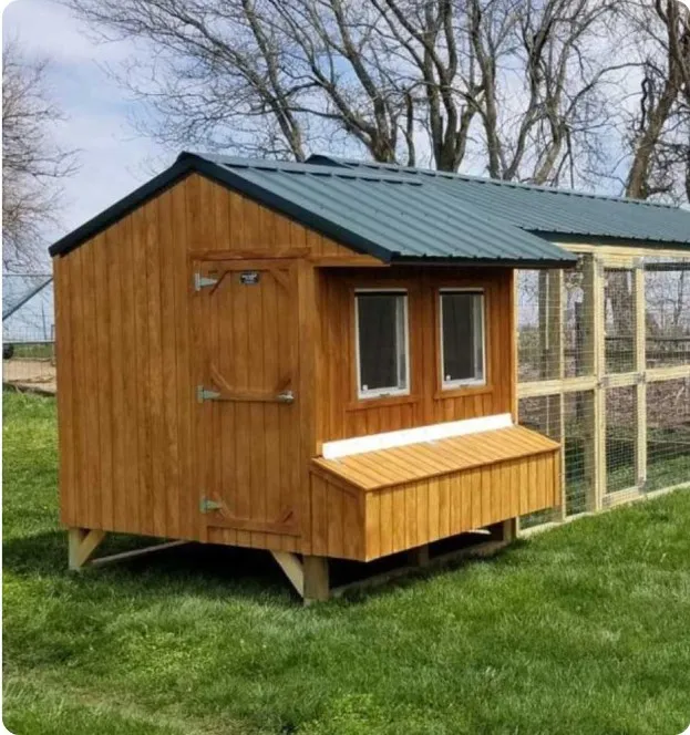 Wooden chicken coop by Backyard & Beyond in Missouri