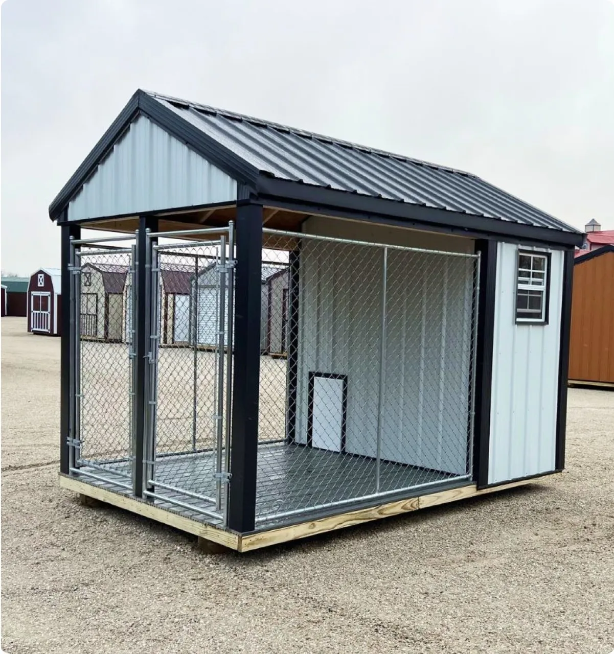 8x12 metal dog kennel by Backyard & Beyond in Missouri
