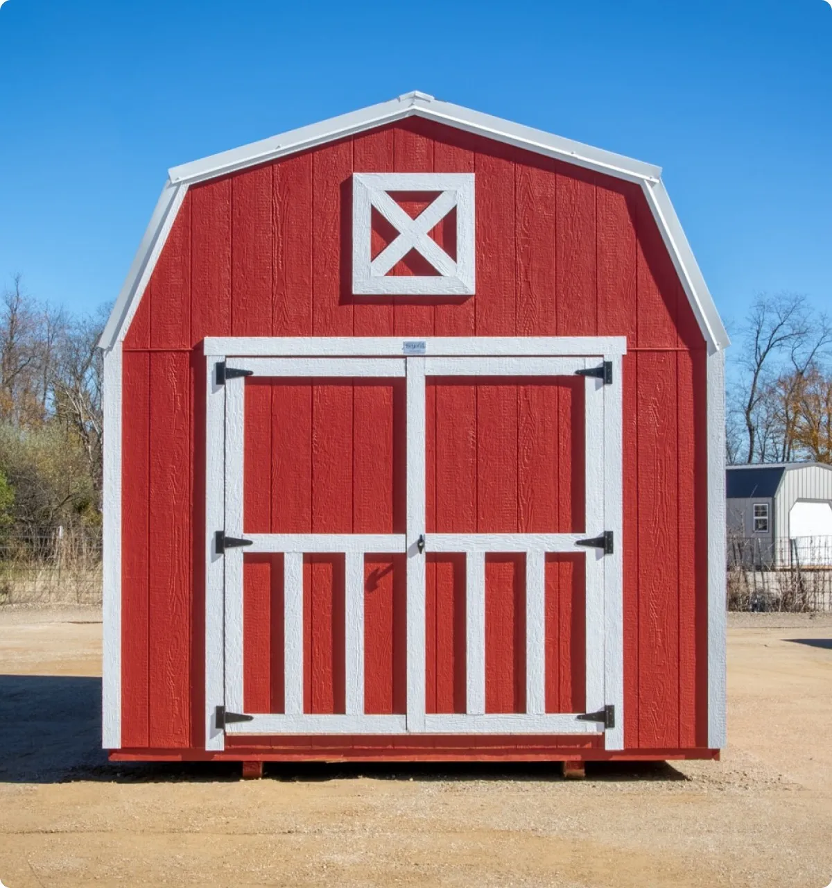 10x20 red wood lofted barn by Backyard & Beyond in Missouri