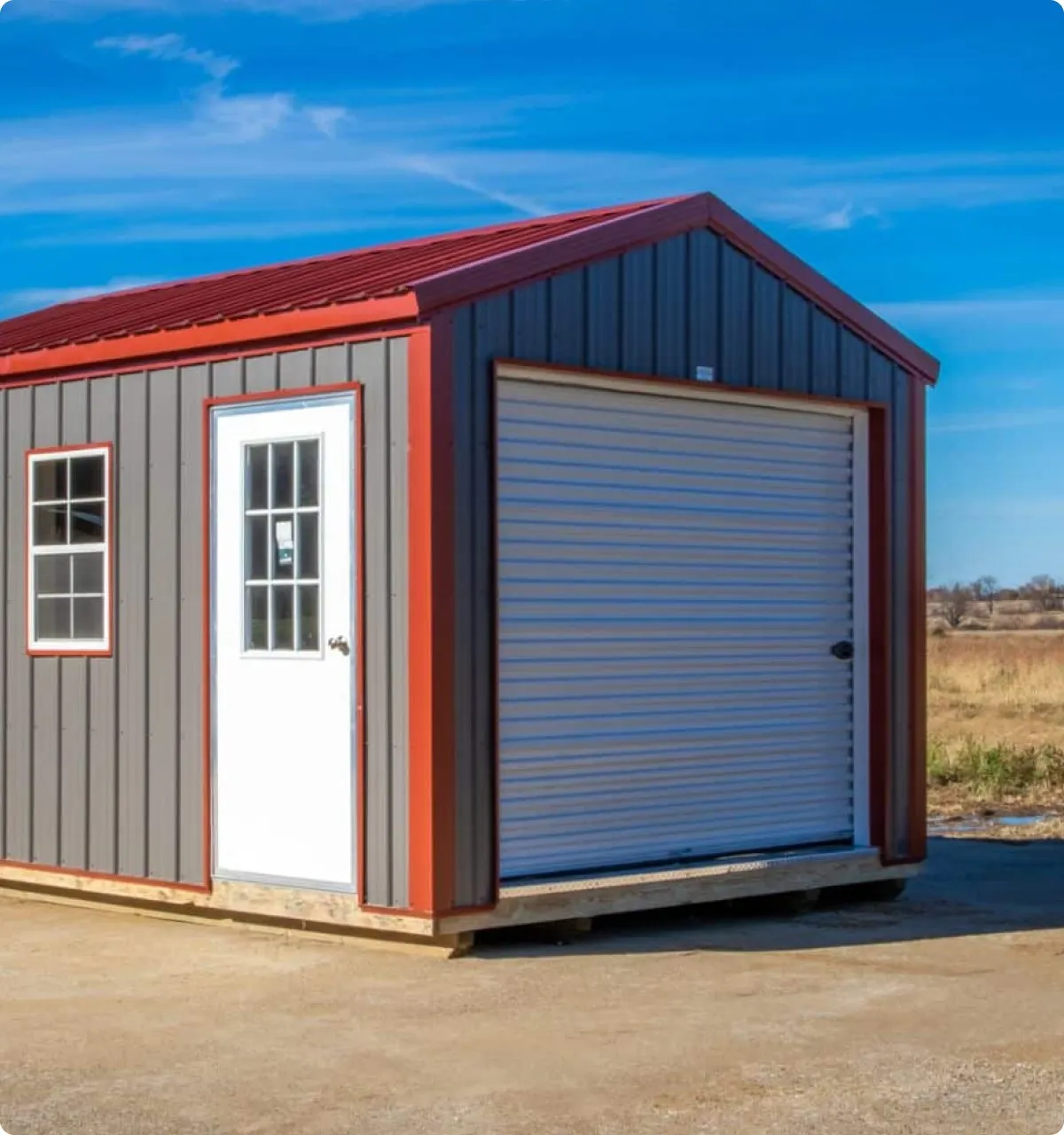 12x24 standard garage with metal exterior by Backyard & Beyond in Missouri