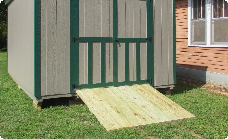 6-foot wood ramp option by Backyard & Beyond in Missouri