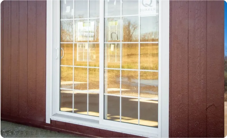 Sliding patio door option by Backyard & Beyond in Missouri