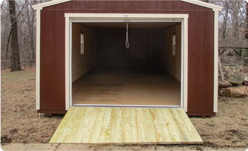 9-foot wood ramp option by Backyard & Beyond in Missouri