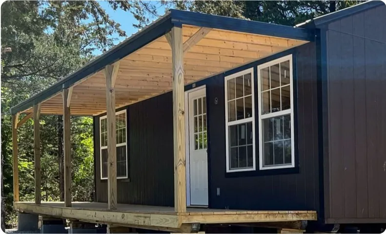 Side overhang porch option by Backyard & Beyond in Missouri