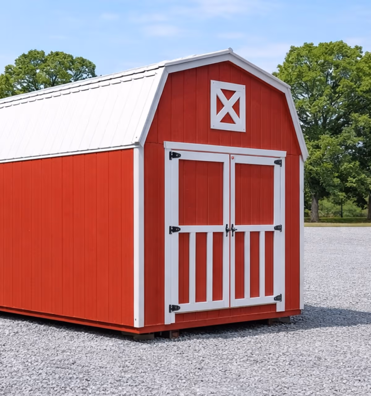 Backyard Beyond Lofted Barn 10x20 Red Wood Missouri