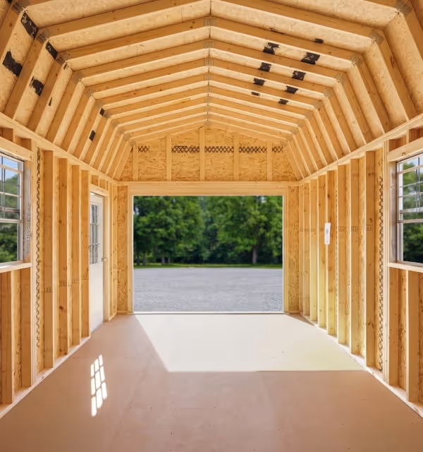 Lofted Garage Interior