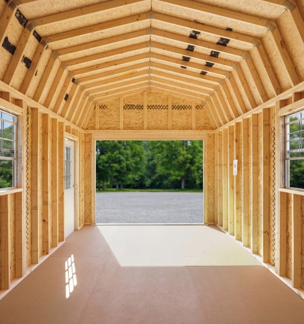 Lofted Garage Interior