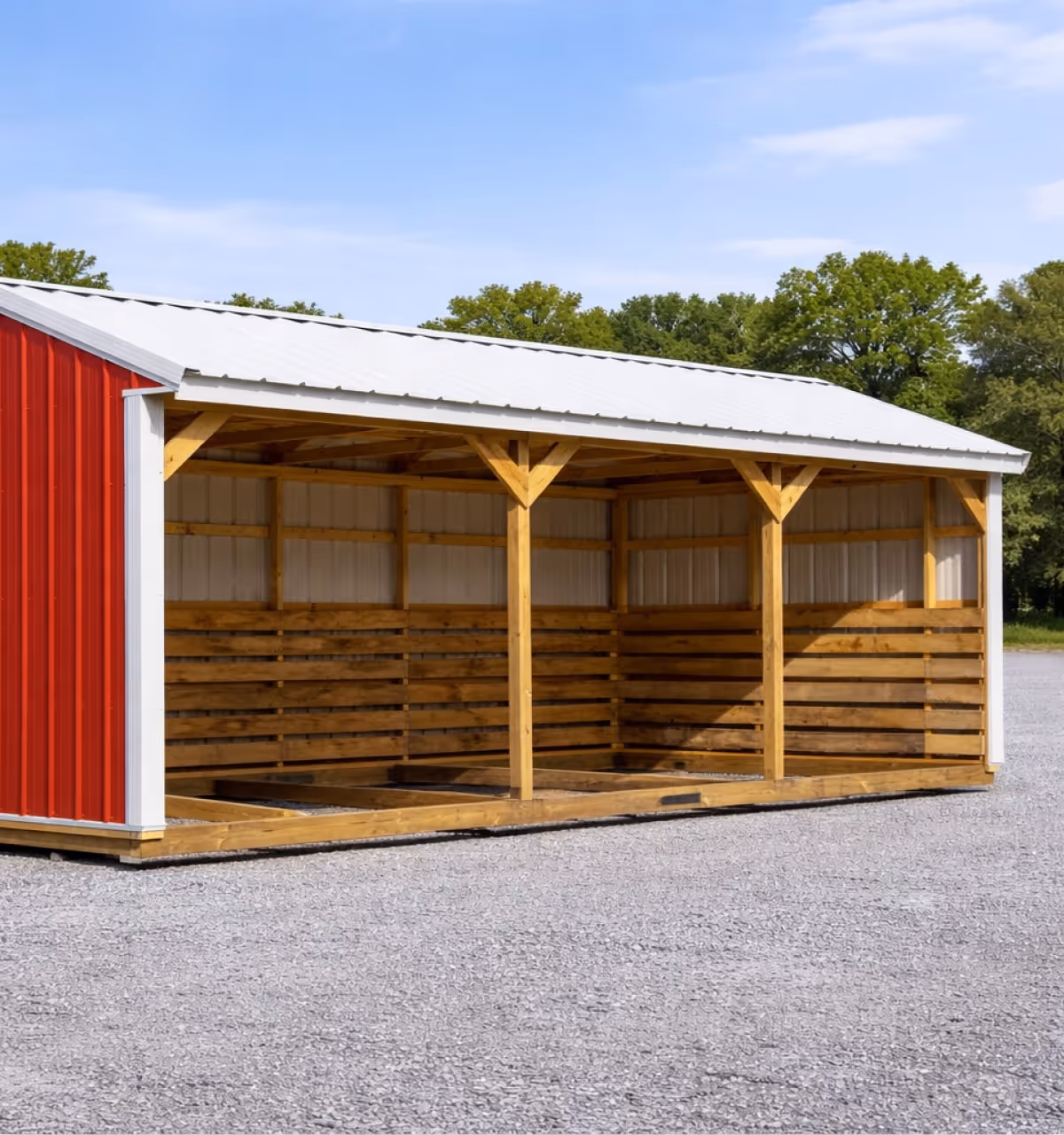 Backyard Beyond 12x24 Red Horse Barn Metal Missouri
