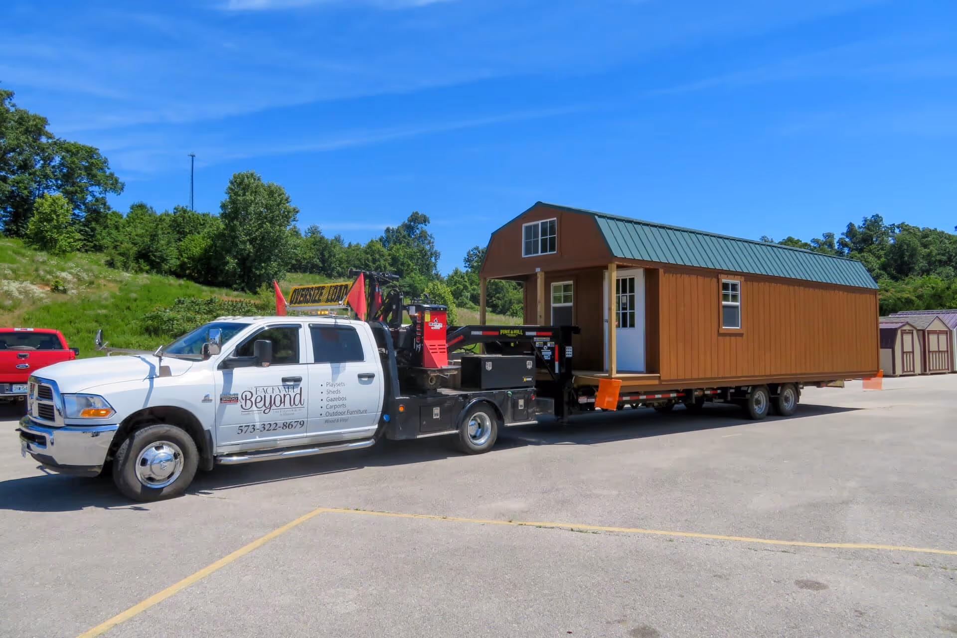 12x16 cabin delivery