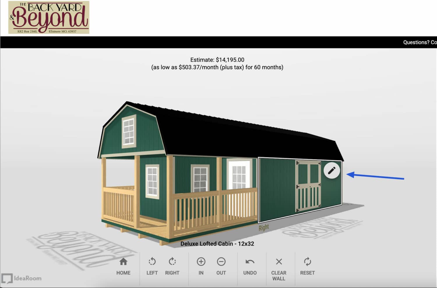 Missouri 3D shed builder adding windows to a shed design