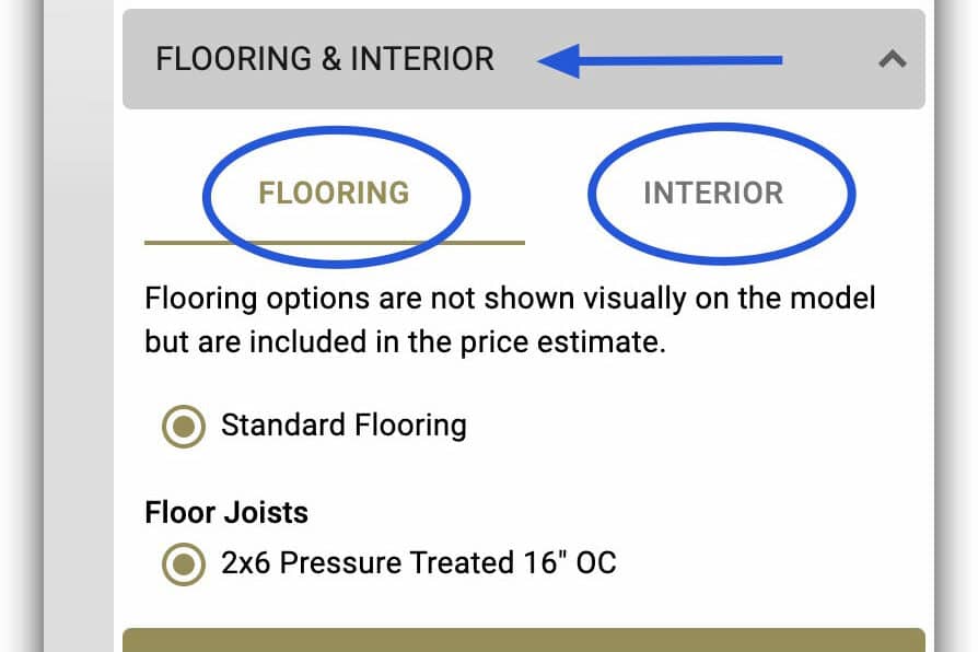 Missouri 3D shed builder interior options for lofts and shelves