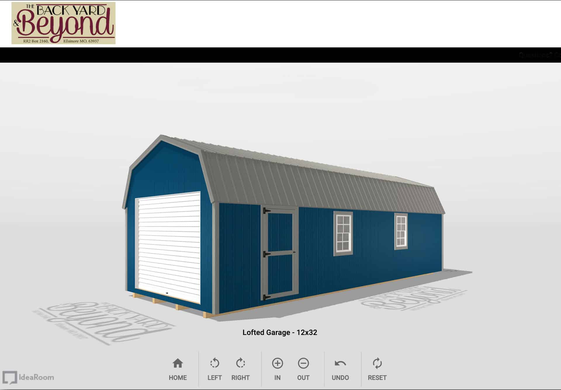 Missouri 3D shed designer render of a lofted cabin
