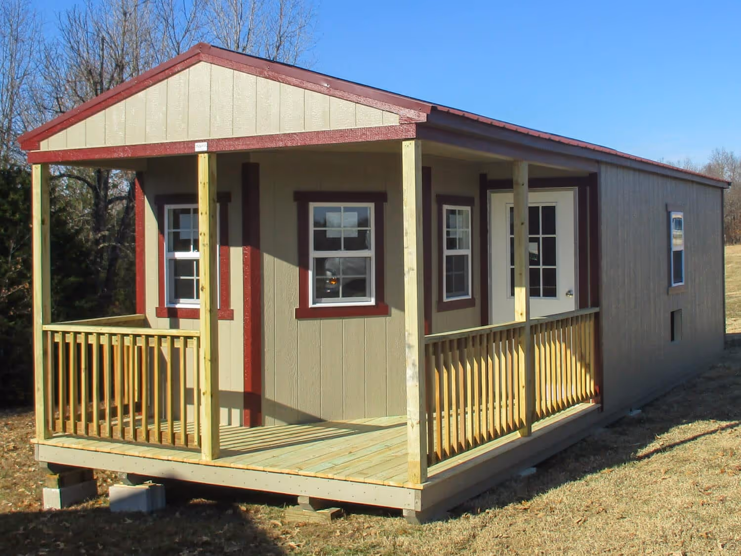 prefab cabin porch