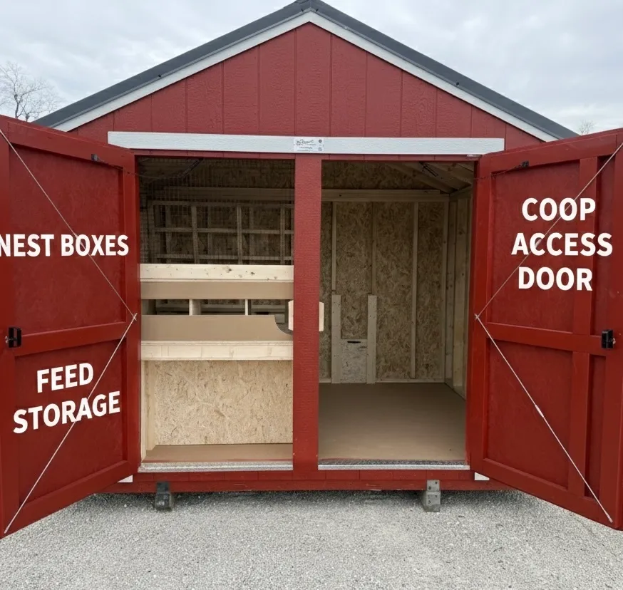 Painted Chicken House 10 x 16