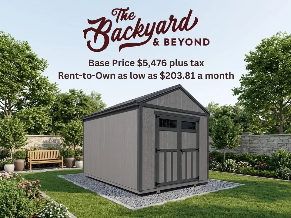 Painted Utility Shed 10 x 16