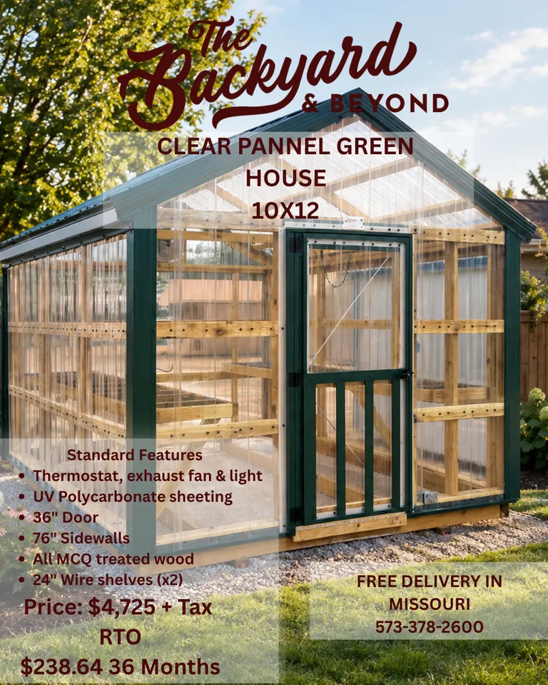 GreenHouse Clear Panel 10 x 12