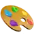 Icône de palette de couleurs