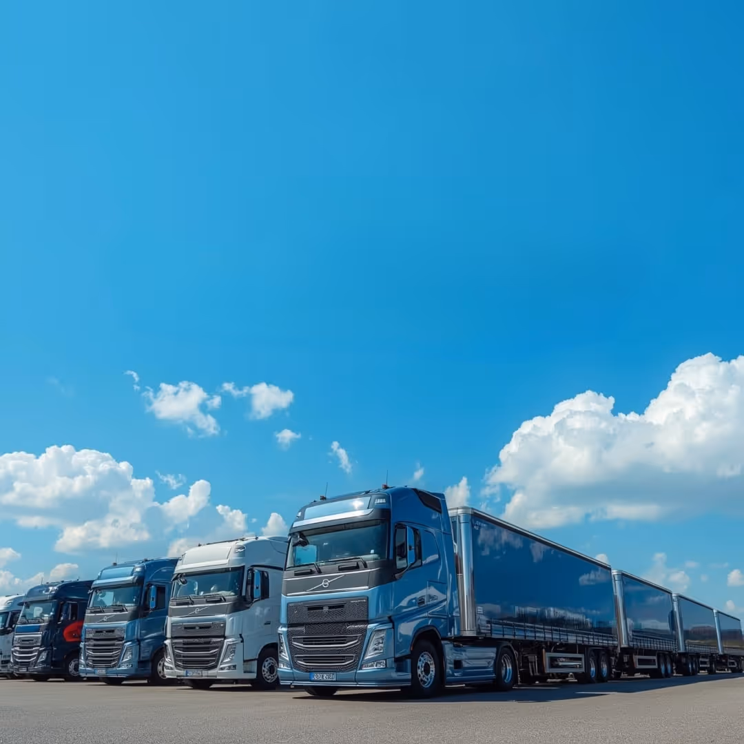 image of truck on the road