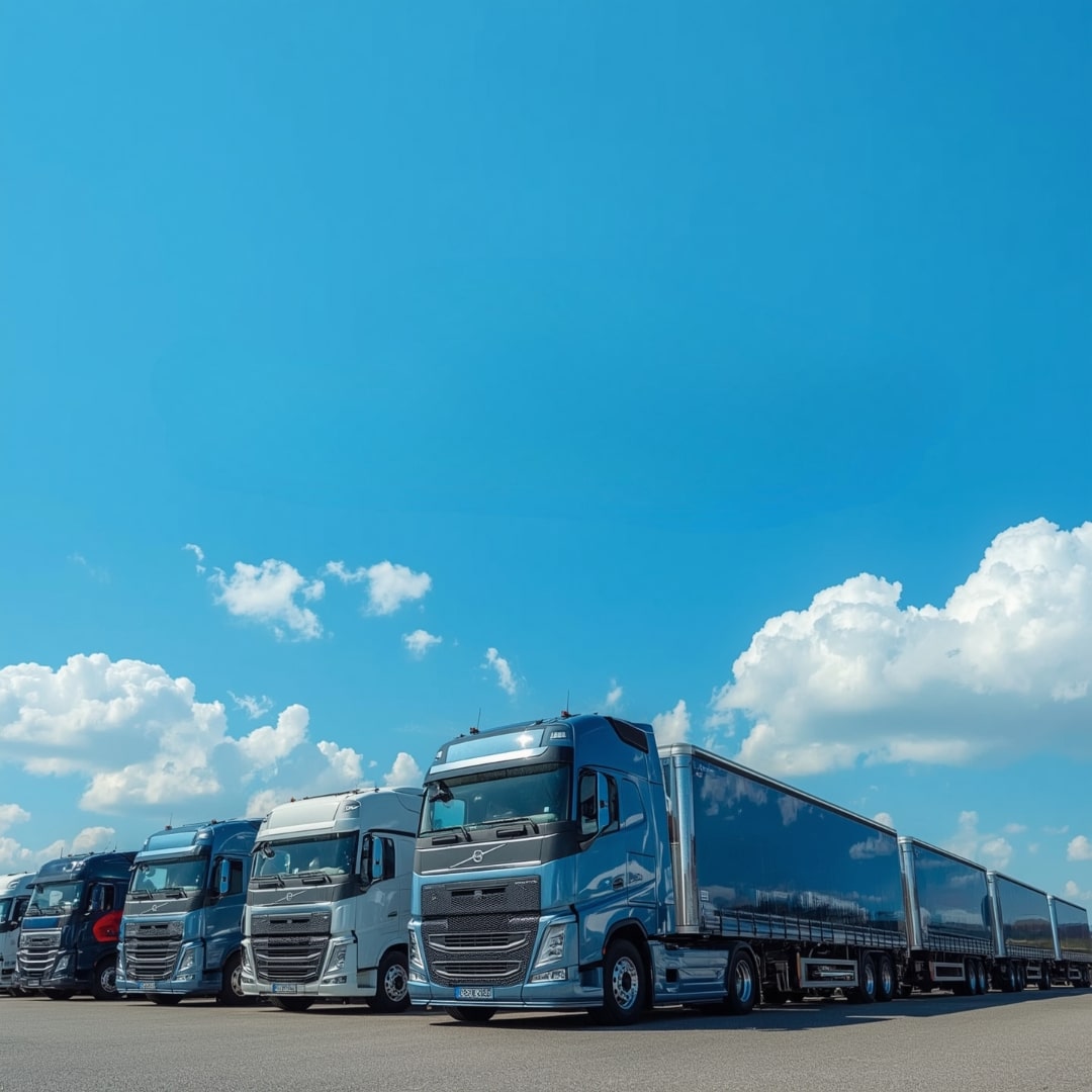 image of truck on the road