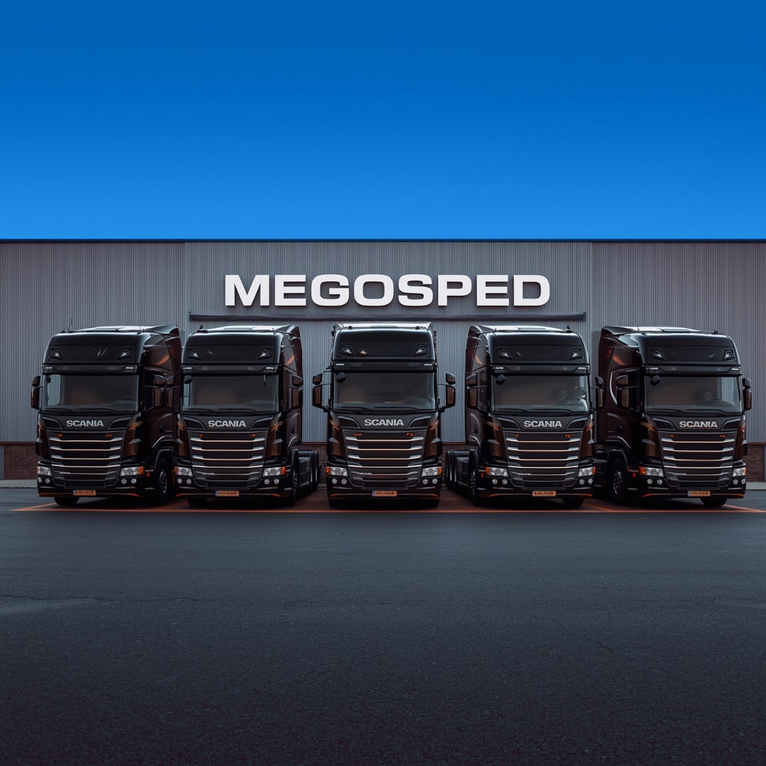 [background image] image of truck depot (for a trucking company)