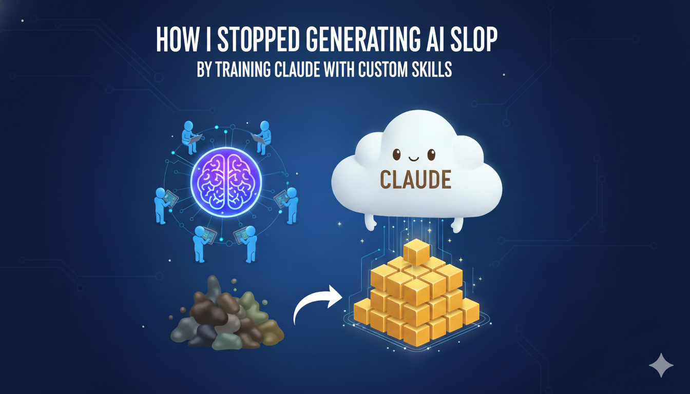 How I Stopped Generating AI Slop by Training Claude with Custom Skills