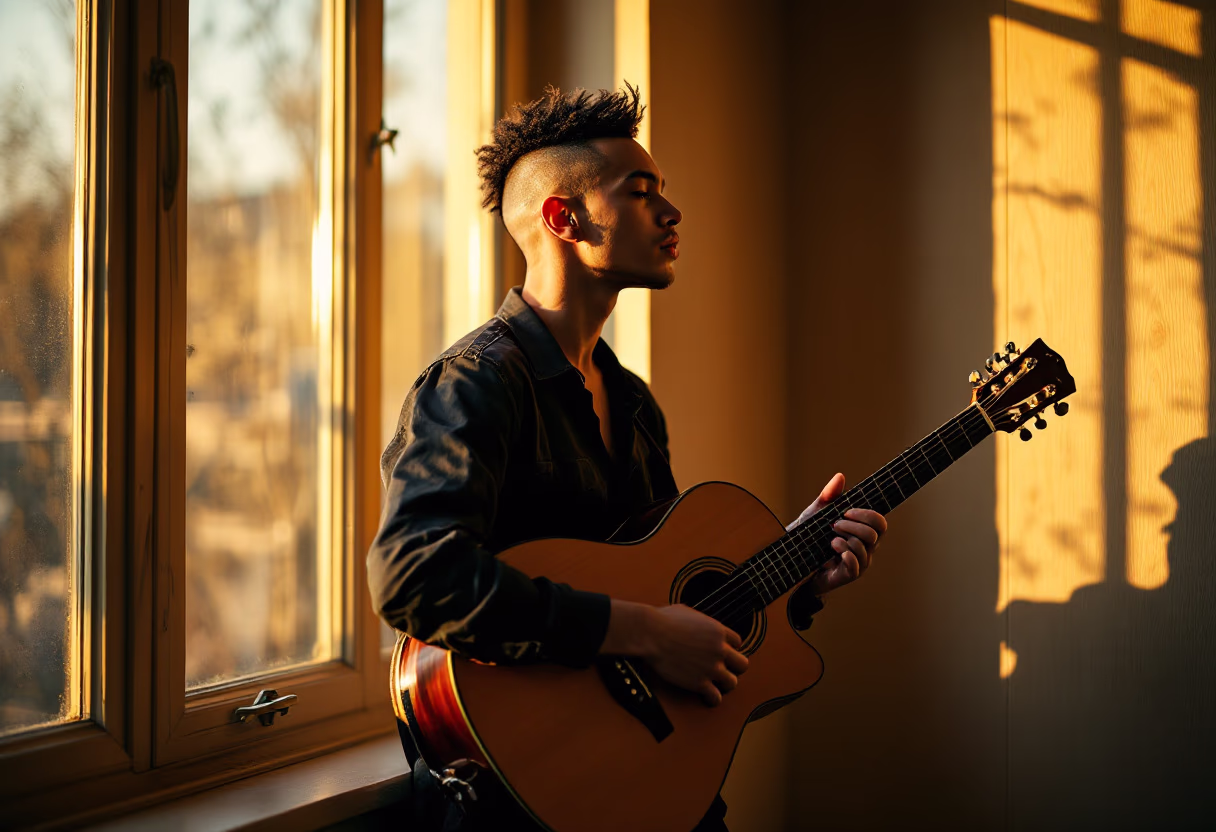 image of musician playing an instrument