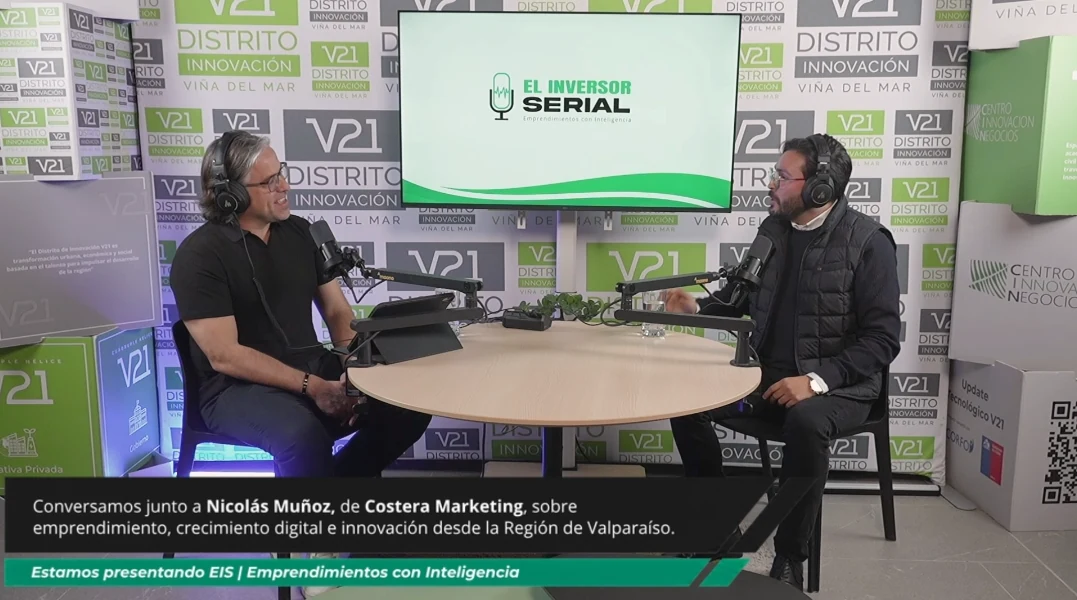 Grabación de EIS con Nicolás Muñoz de Costera Marketing en el ParqTec V21