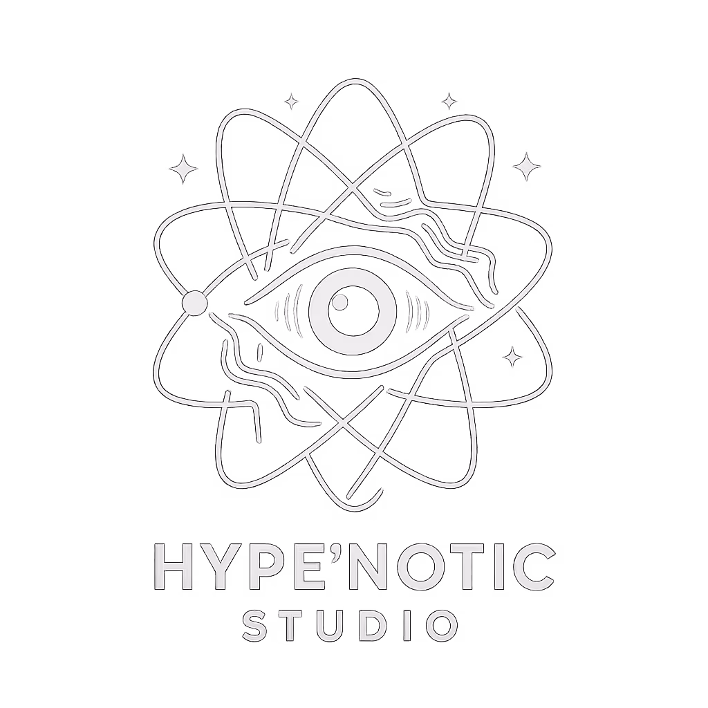 Hype'notic Studio logo — brand emblem of a QHHT hypnotherapy practice in Vancouver