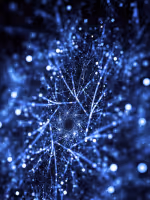 Cosmic atom glowing with golden light, symbolizing trust, safety, and connection during QHHT hypnosis sessions at Hype’notic Studio. <a href="https://www.freepik.com/free-photo/geometric-bokeh_886481.htm">Image by starline on Freepik</a>