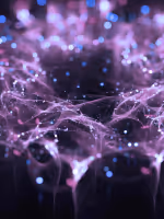 Cosmic flow of radiant blue light, symbolizing compassion, empathy, and heart-centered connection during QHHT® hypnosis at Hype’notic Studio. <a href="https://www.freepik.com/free-photo/beautiful-lights-particles-wallpaper_868094.htm">Image by starline on Freepik</a>