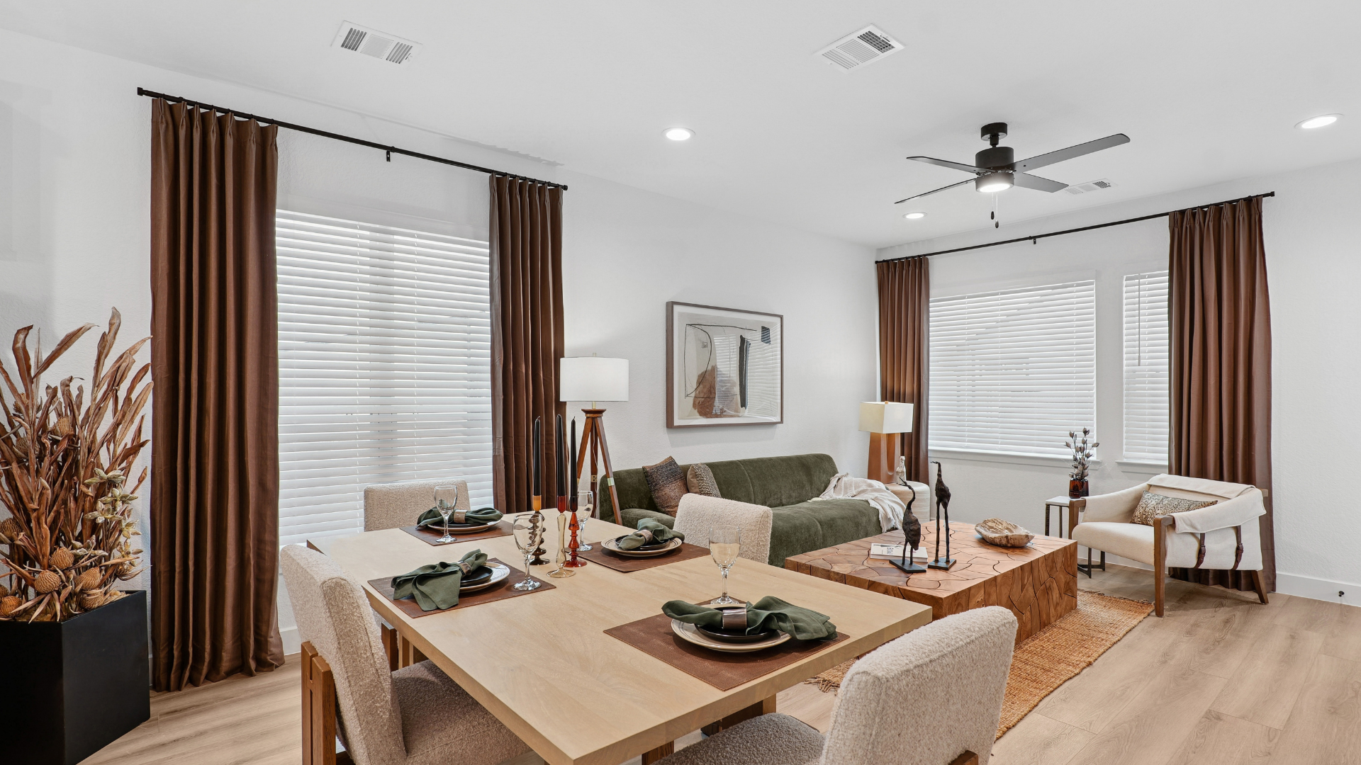 Couch and coffee table stock image