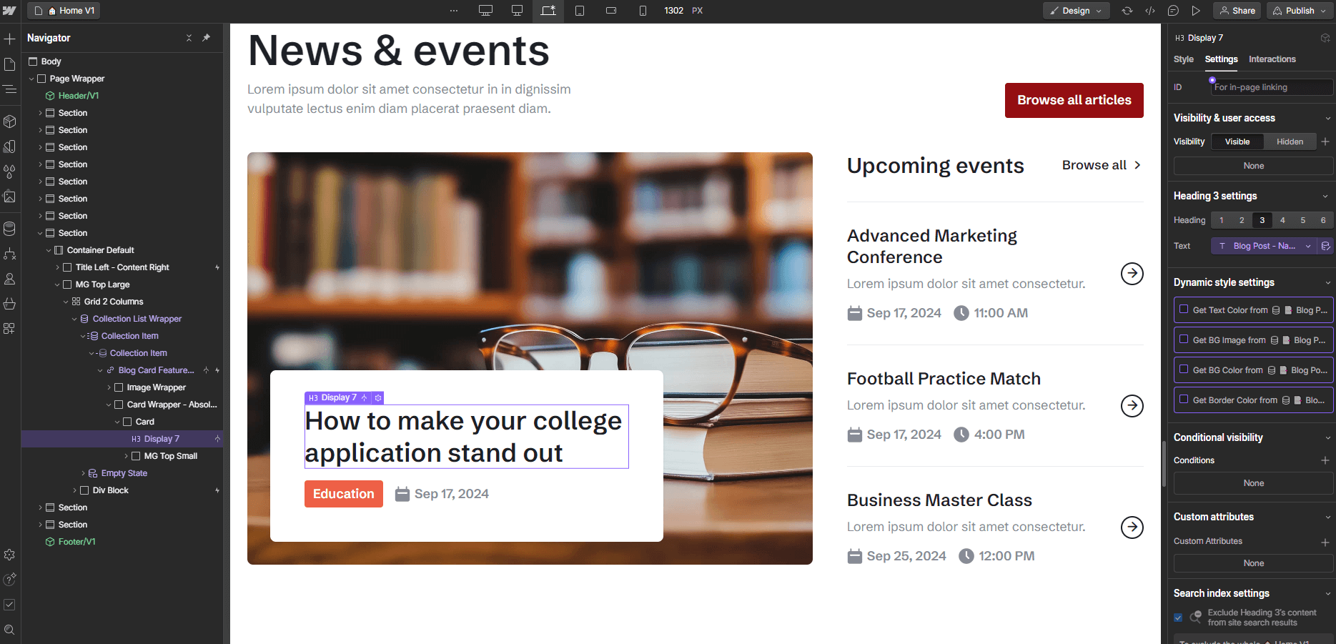 Eduhub X Webflow Template And Ui Kit Cms Content | Brix Template
