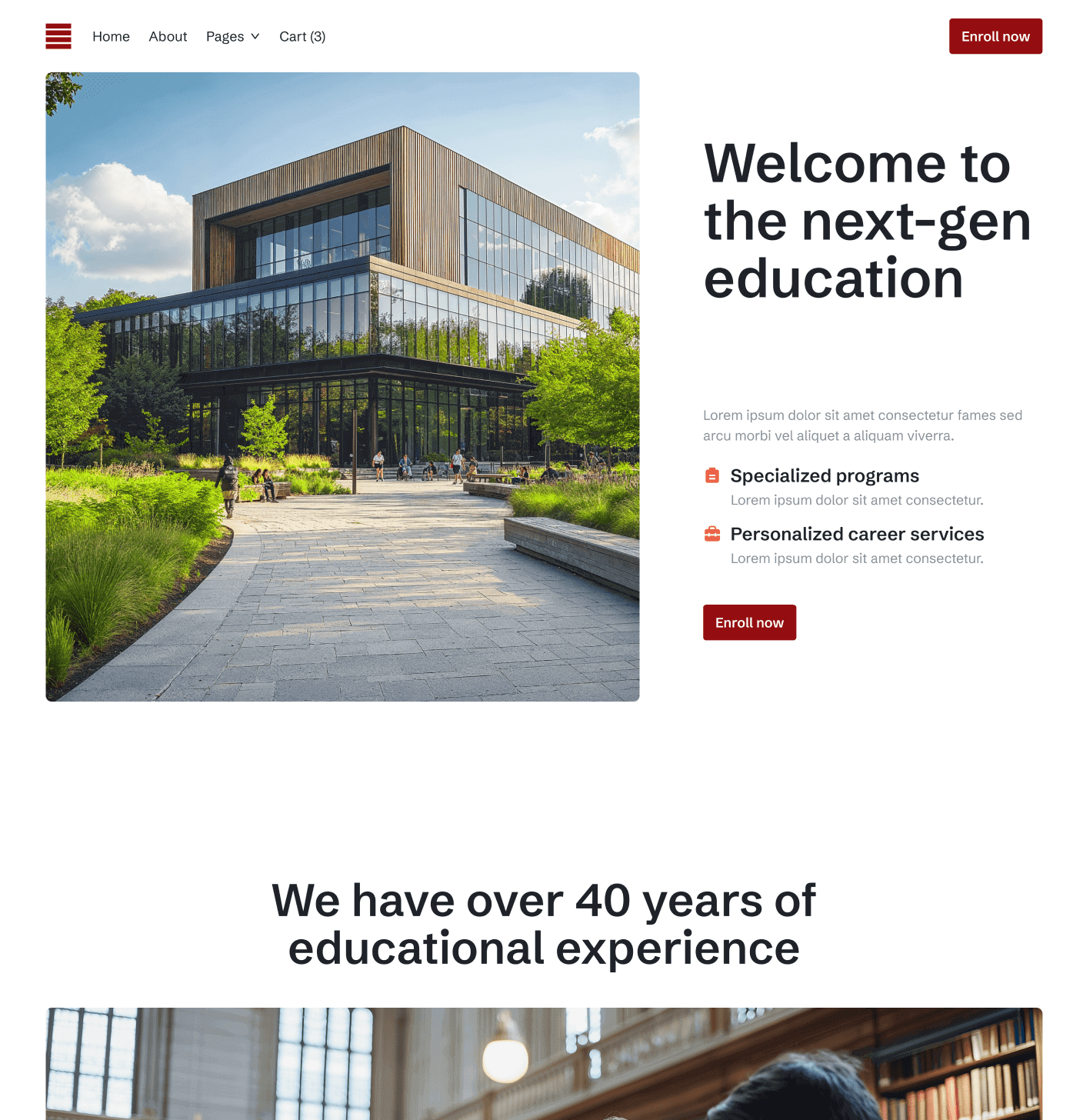Main Home V3 Eduhub University Webflow Template | BRIX Template
