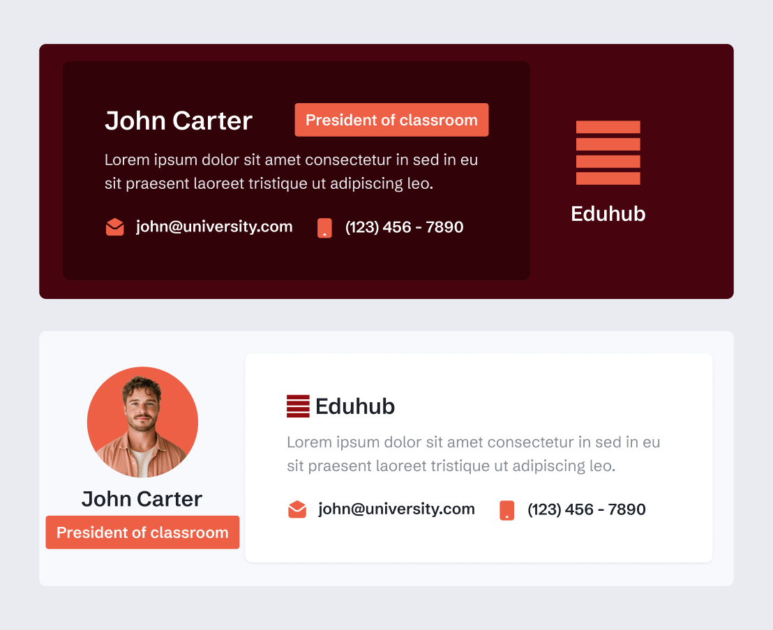 Email Signature Eduhub University Webflow Template | BRIX Template
