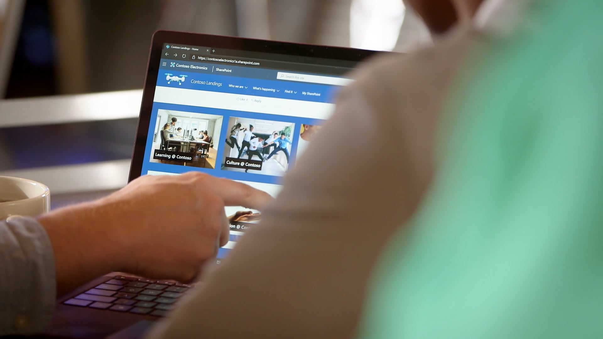 Thumbnail of the video titled "SharePoint start page sizzle"