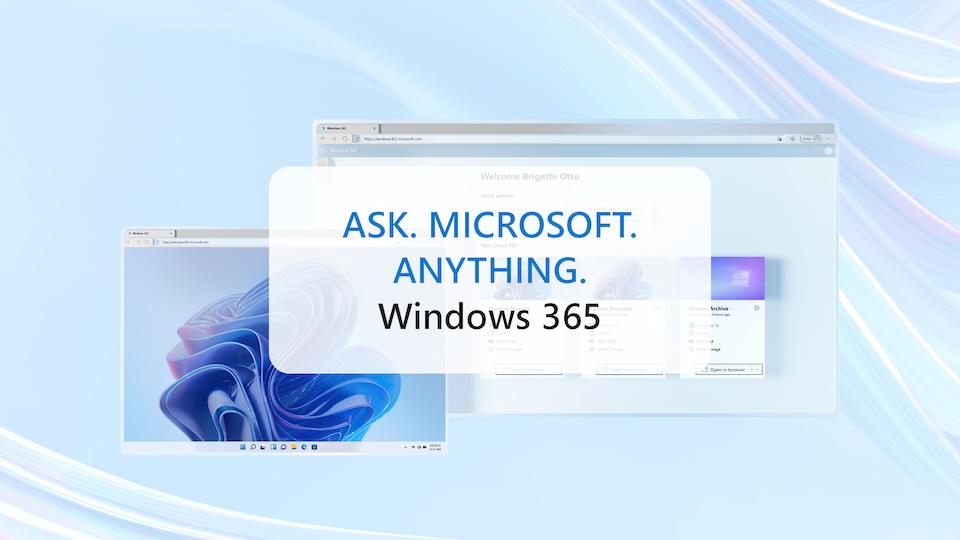 Page banner for the Windows 365 AMA