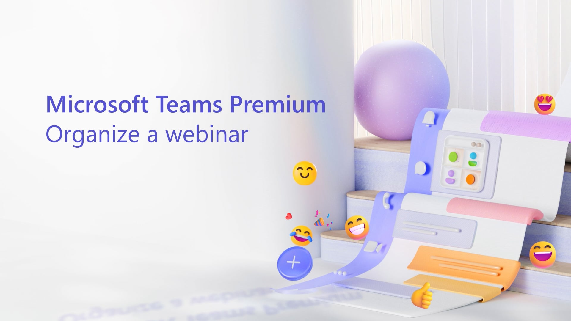 Thumbnail for Microsoft Teams Premium: Organize a webinar