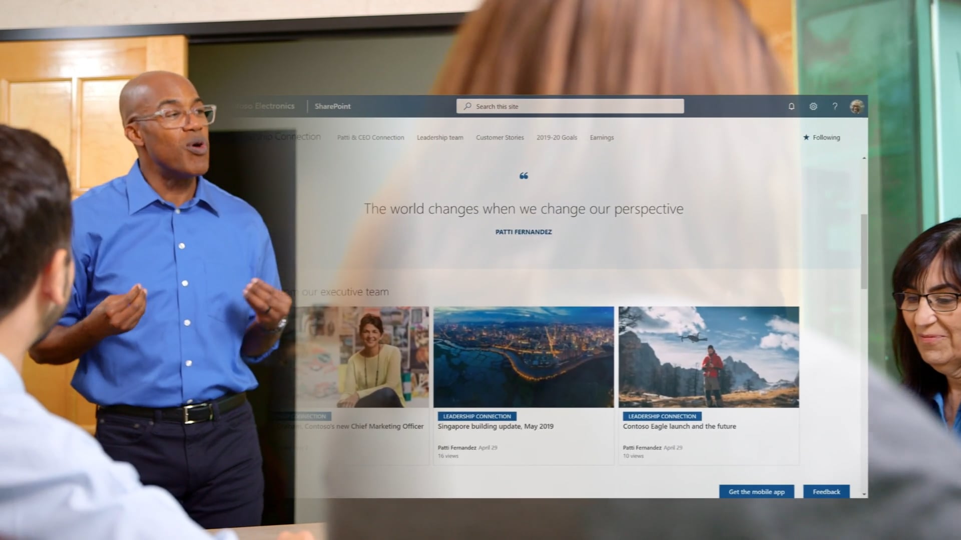 Thumbnail of the video titled "SharePoint leadership sites sizzle"
