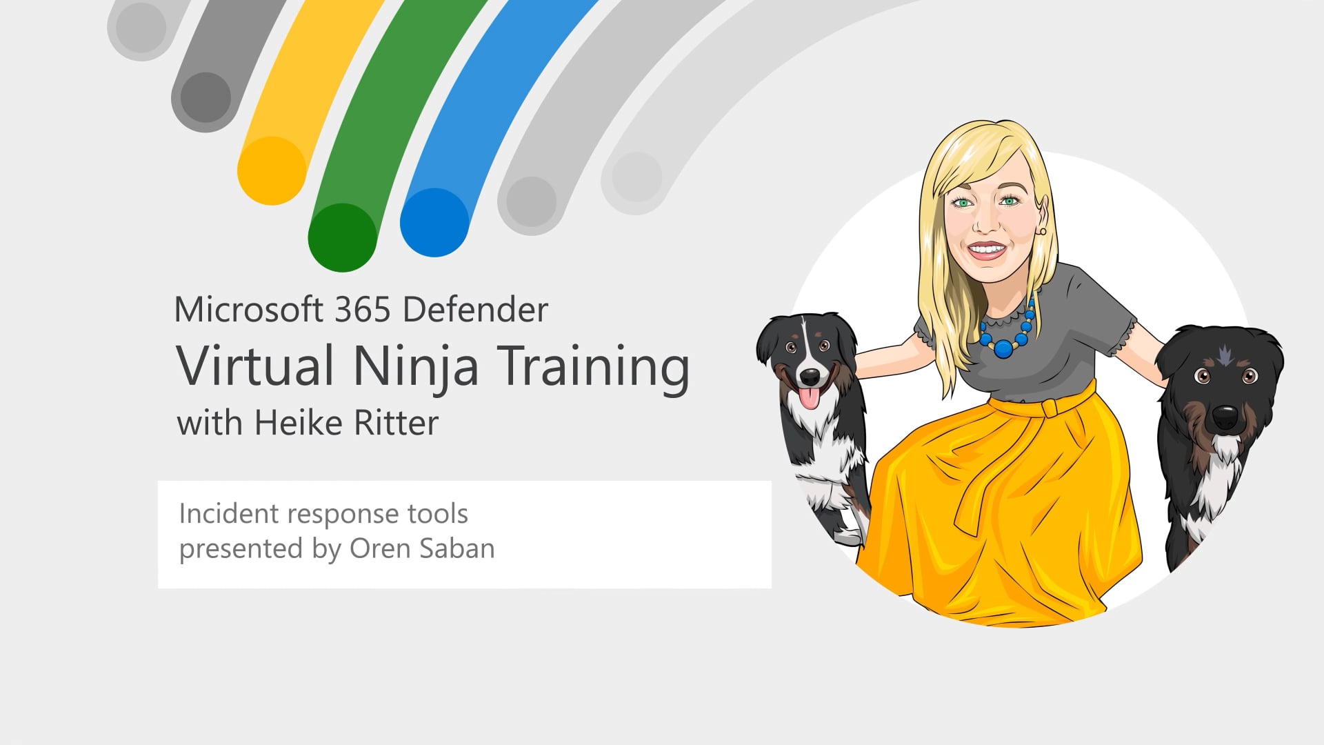 Thumbnail of the video titled "Microsoft 365 Defender: Virtual Ninja Training with Heike Ritter title sequence"