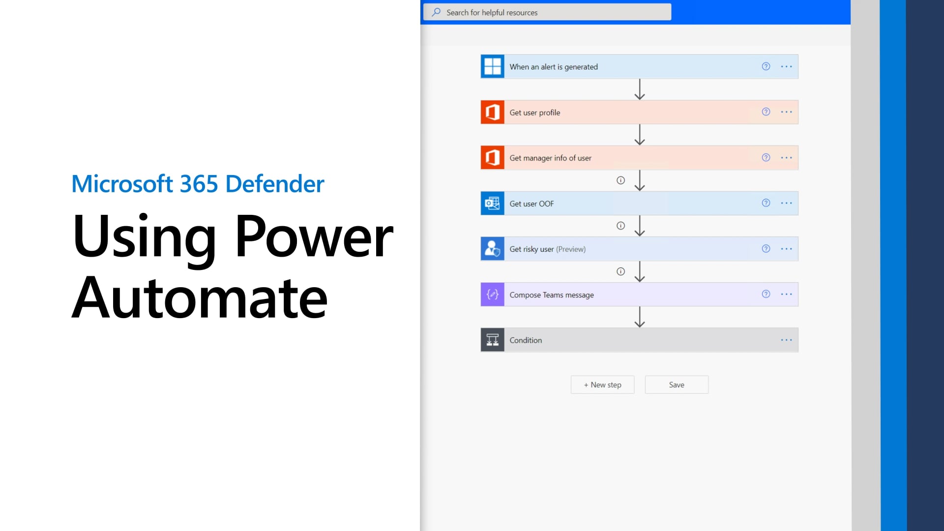 Thumbnail of the video titled "Microsoft 365 Defender: Using Power Automate"