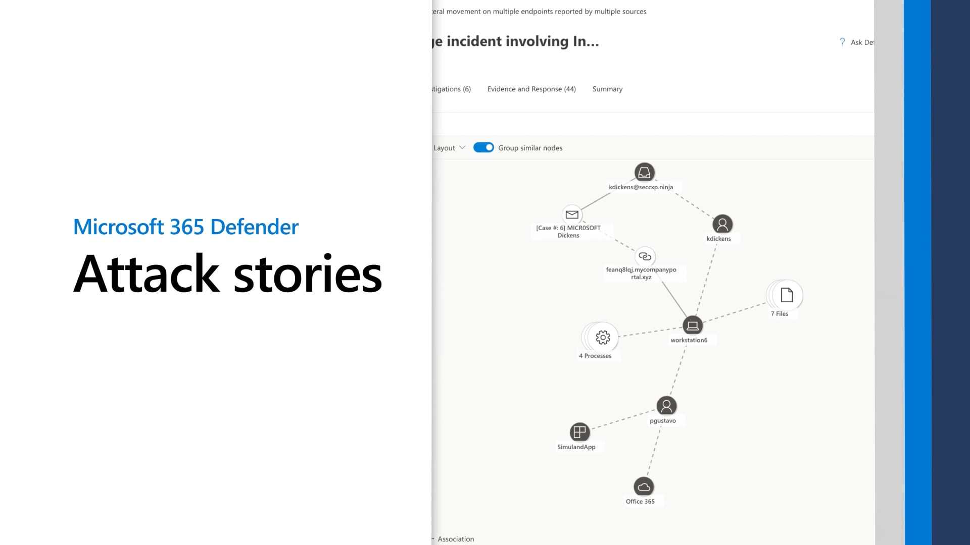 Thumbnail of the video titled "Microsoft 365 Defender: Attack stories"