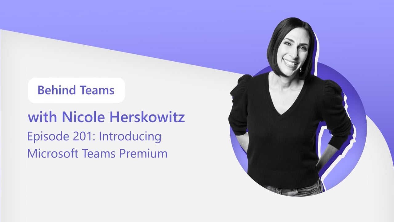 Thumbnail of the video titled "Behind Teams with Nicole Herskowitz title sequence"