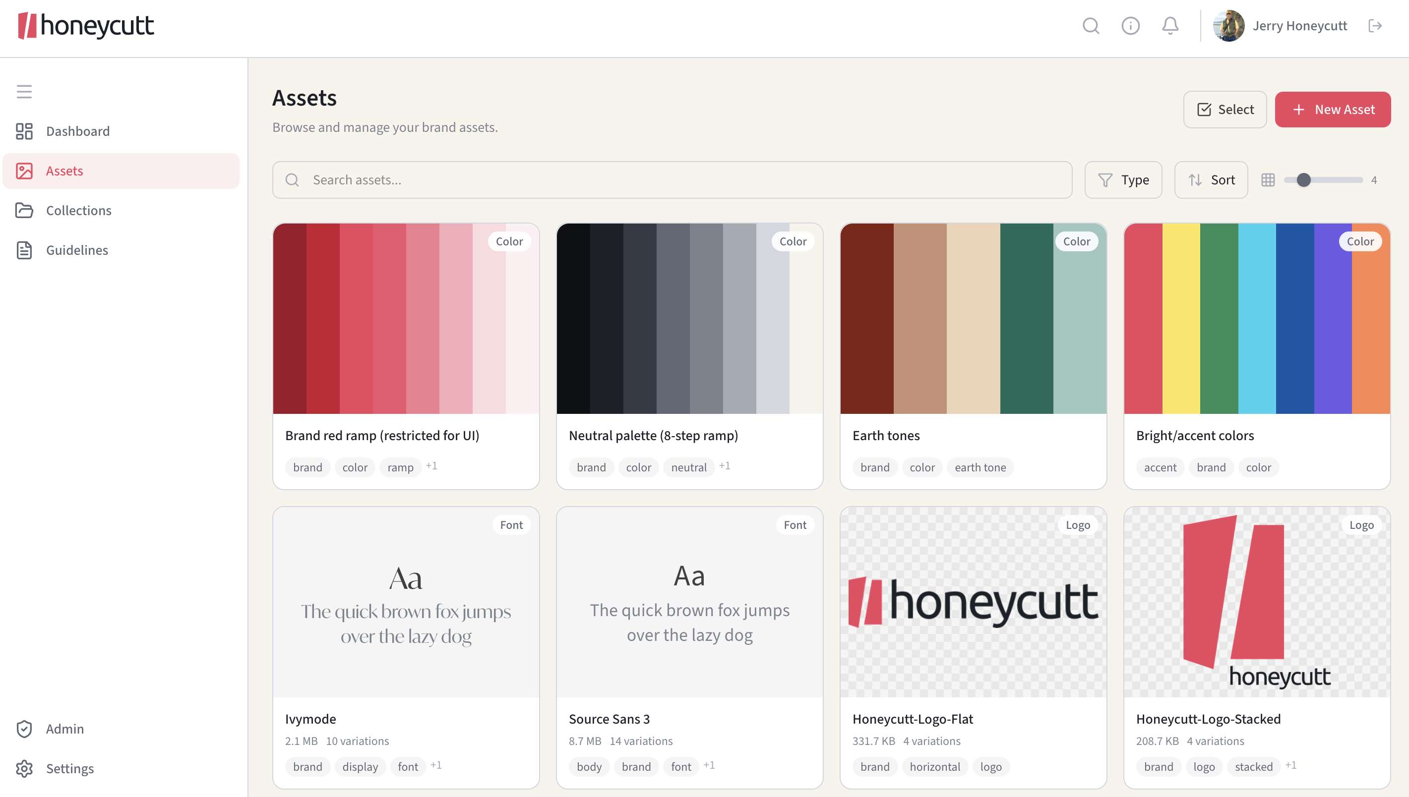 Honeycutt Inc. brand portal