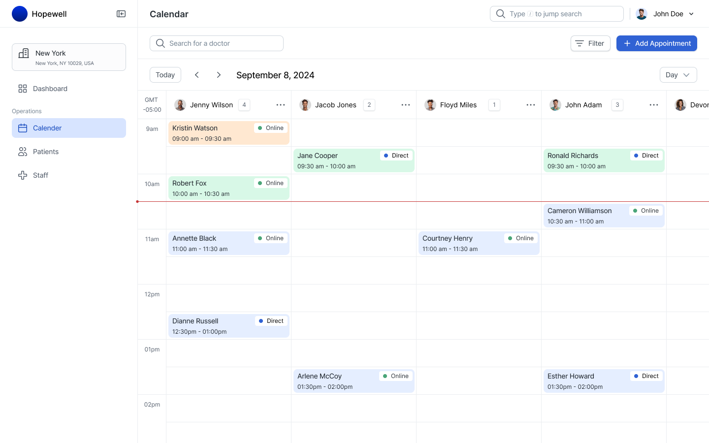 Appointments calendar design 2
