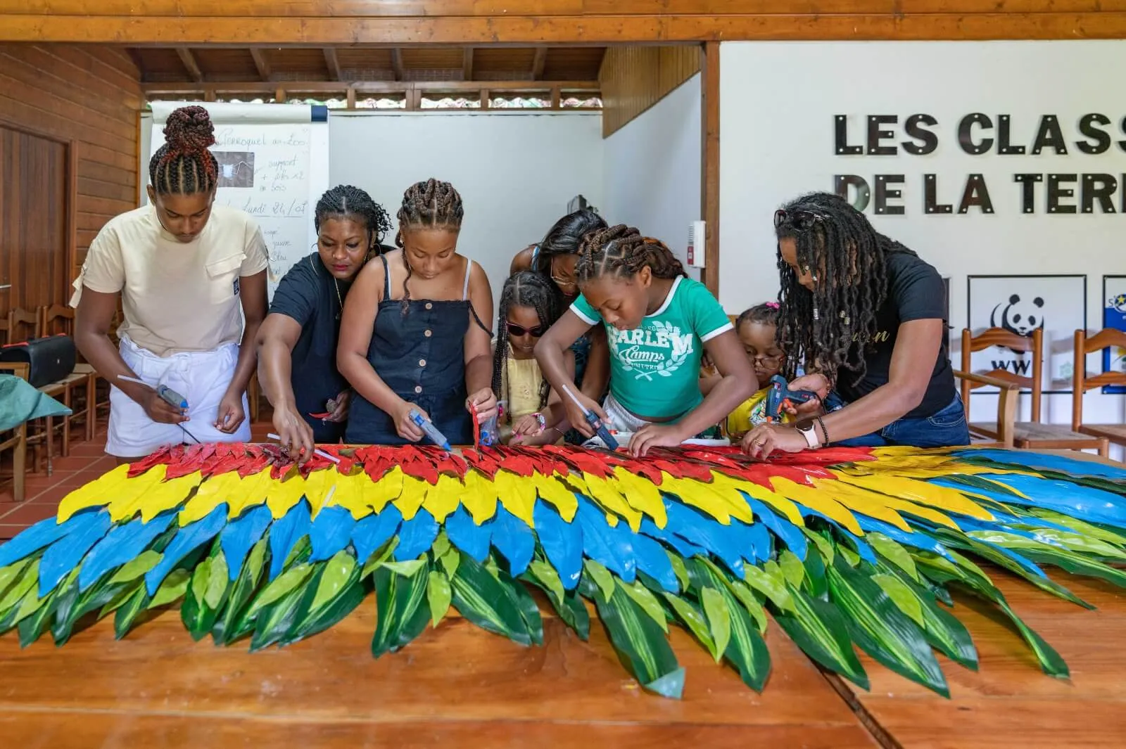 animation plumage au zoo de guadeloupe - Ecoles