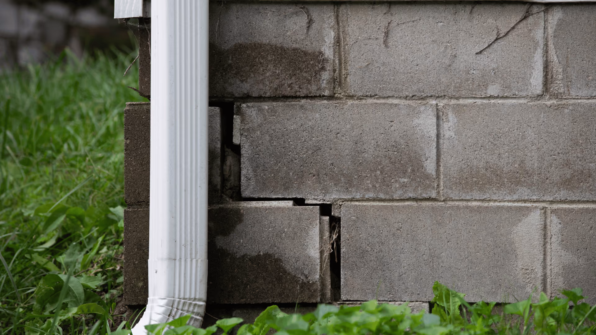 moisture issues causing cracks in foundation
