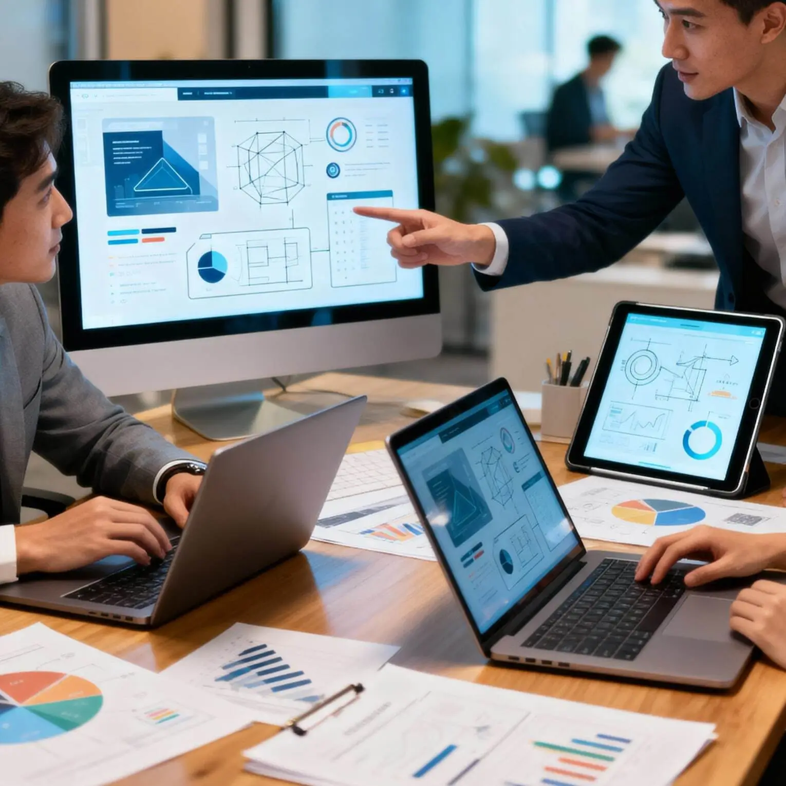 Team meeting on planning