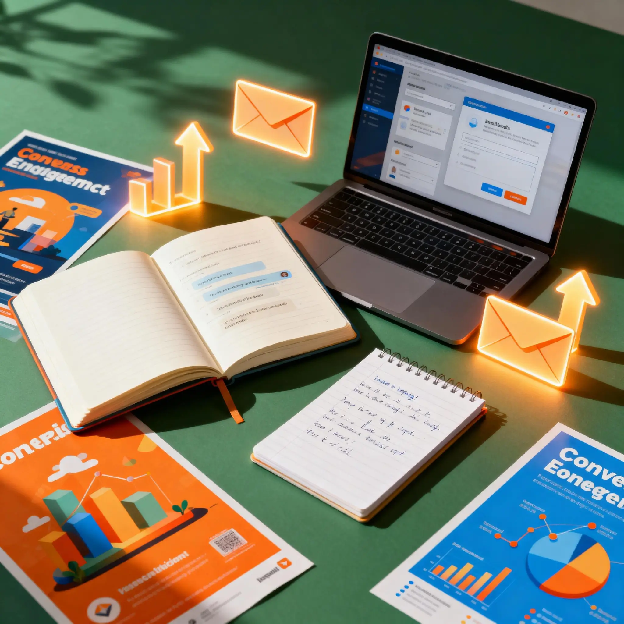 Email copywriting and design team crafting conversion‑focused email template