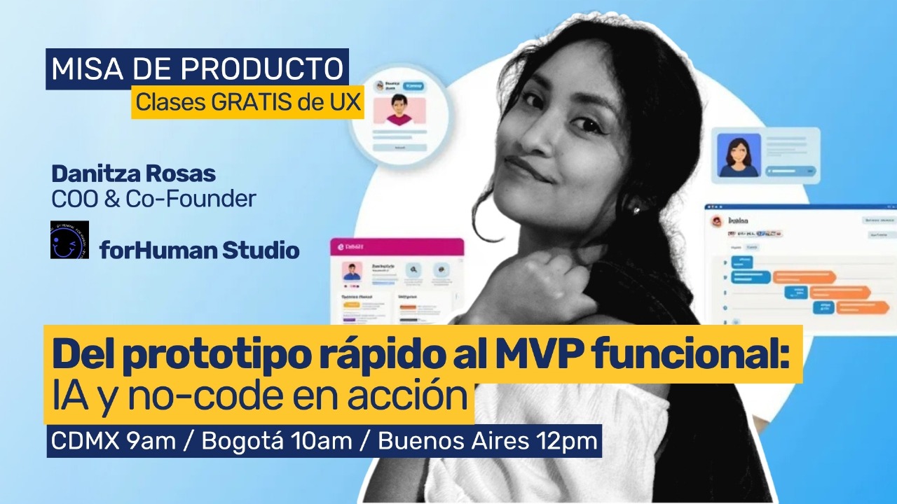 Del prototipo rápido al MVP funcional: IA y no-code en acción
