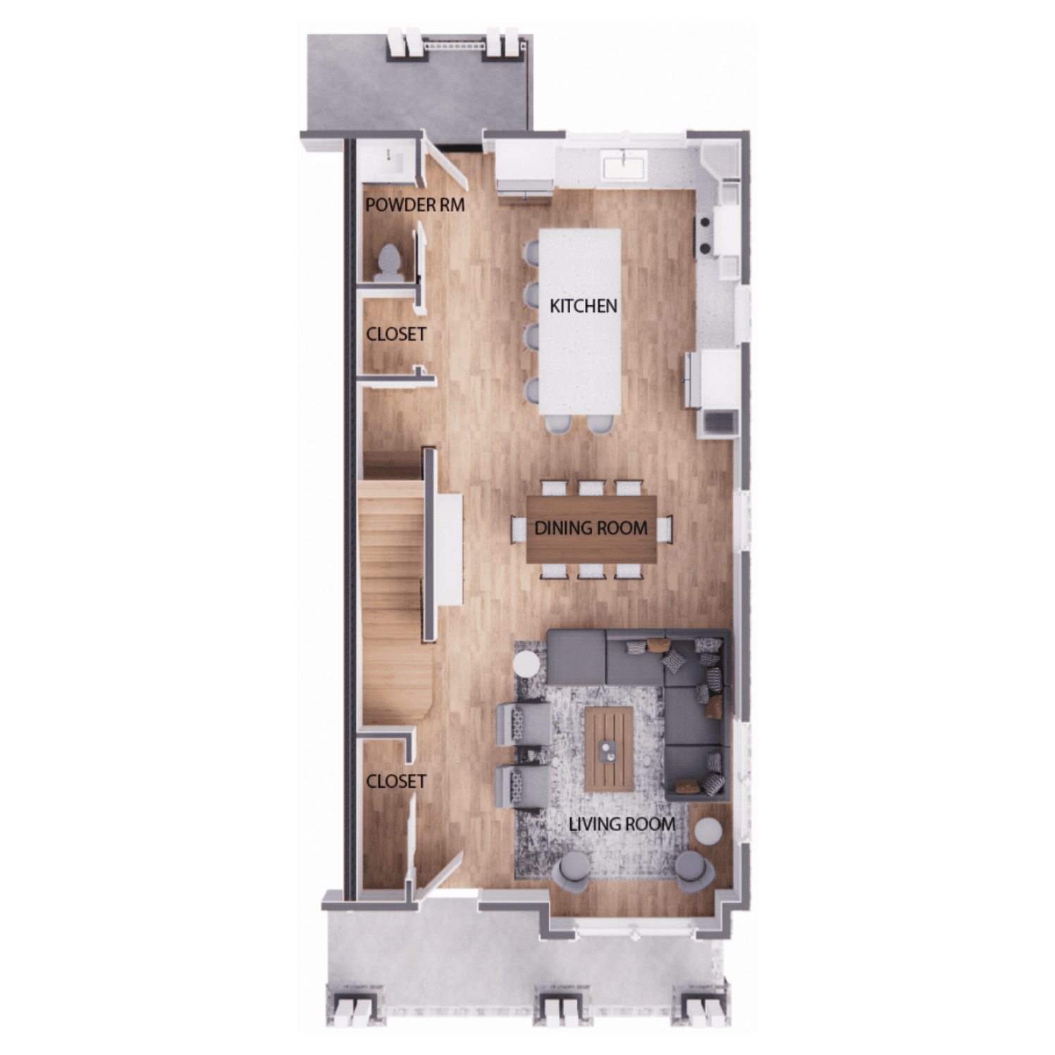 Main level floorplan
